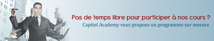 Vous êtes un homme d'affaires avec un emploi de temps chargé ?